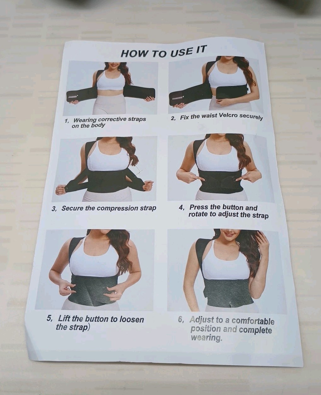 Back Brace Posture Corrector Shoulder Straightener Adjustable Pressure Knob L