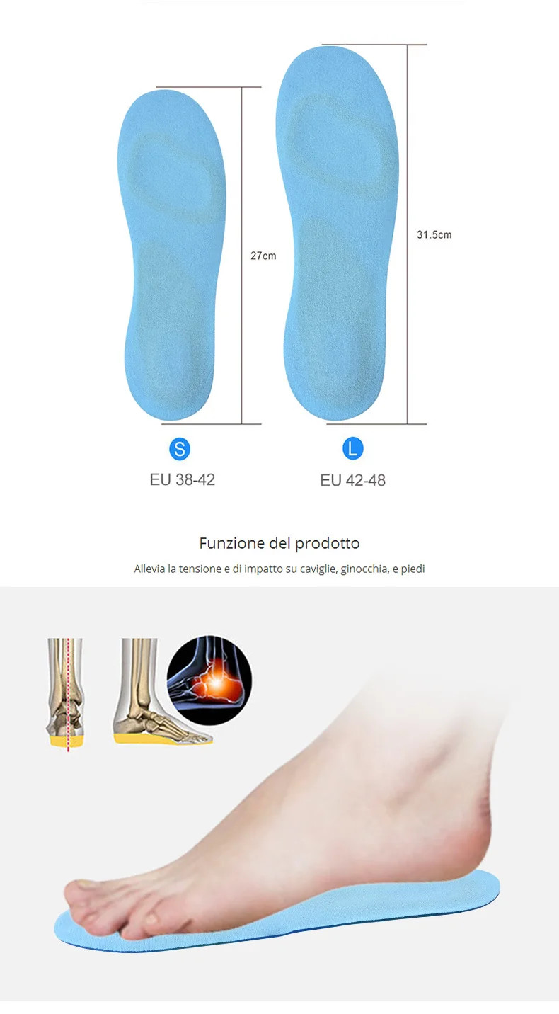 Gel Insole Silicone Orthopedic Foot Care For feet Shoes Sole Sport Insoles Shock