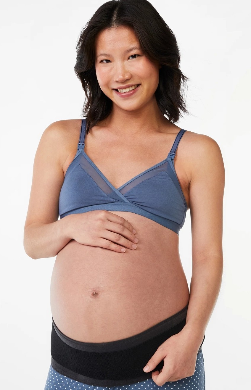 Joyspun Maternity Support Belt 3XL-4XL Black Adjustable Back Hip Waist