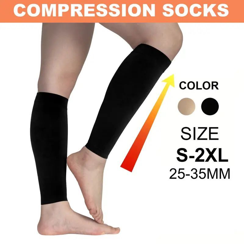 1 Pair Compression Calf Sleeve Running Leg Support Brace Sport Shin Splint Socks