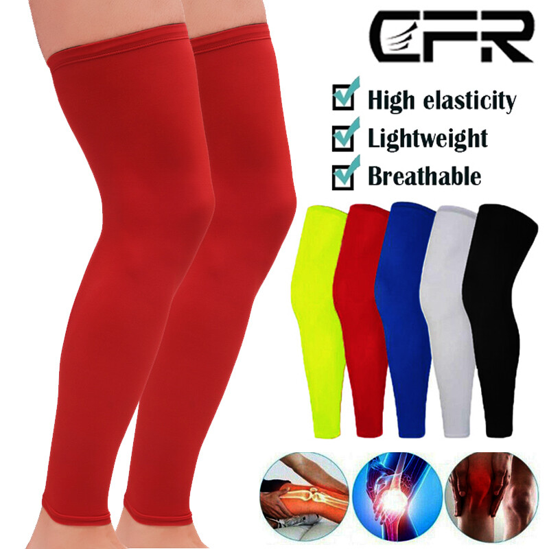 Knee Support Brace Compression Sleeve Leg Long Sports Basketball Pain Relief IA