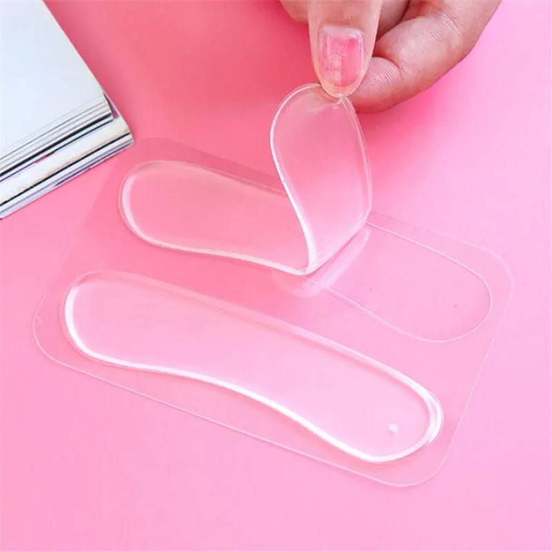 Clear Silicone High Heel Cushion Inserts Pad Heel Grips Anti Slip Sandals Strap