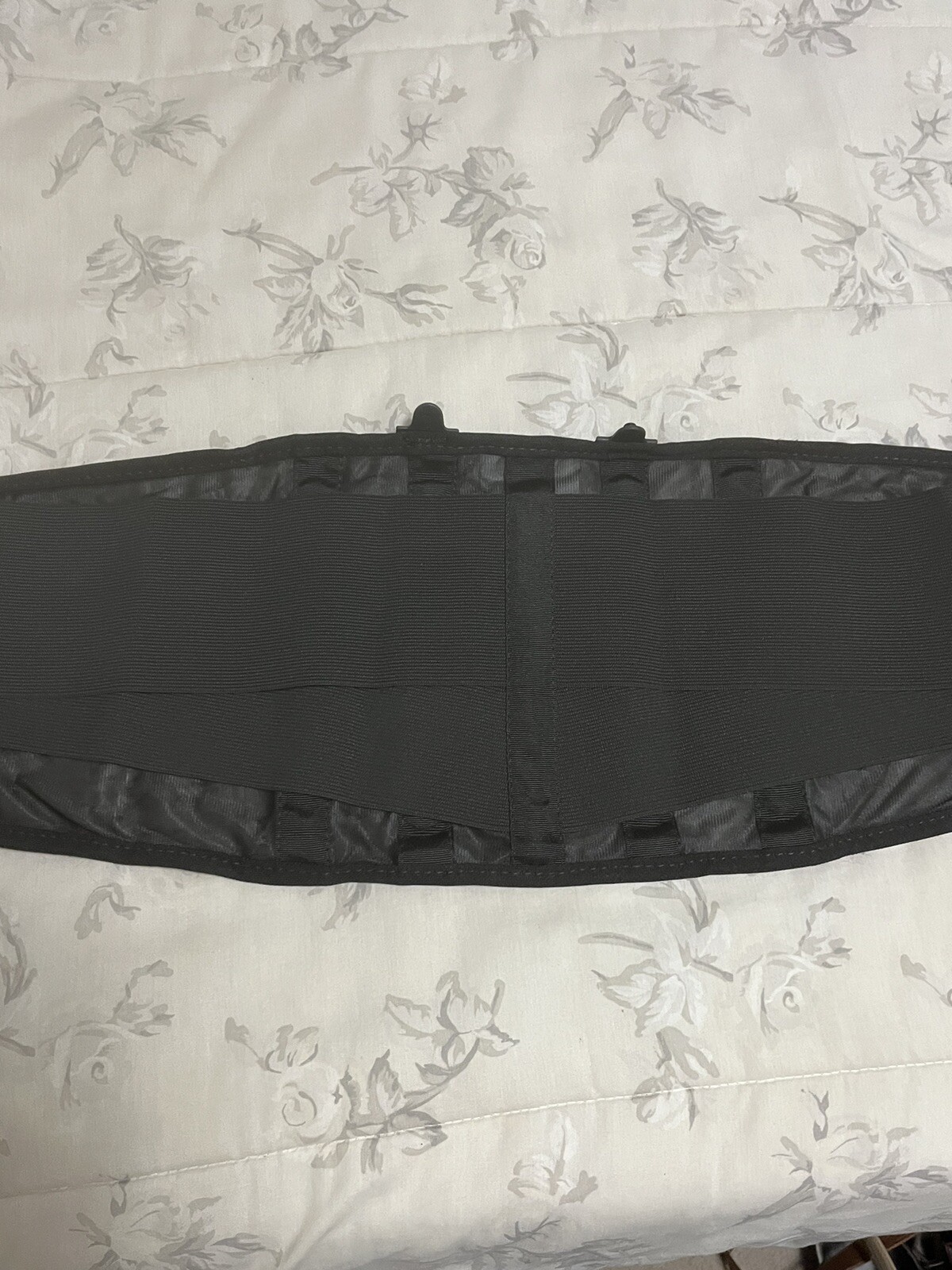 Black Back Brace XXLarge Adjustable With X 4 Ribs For Support