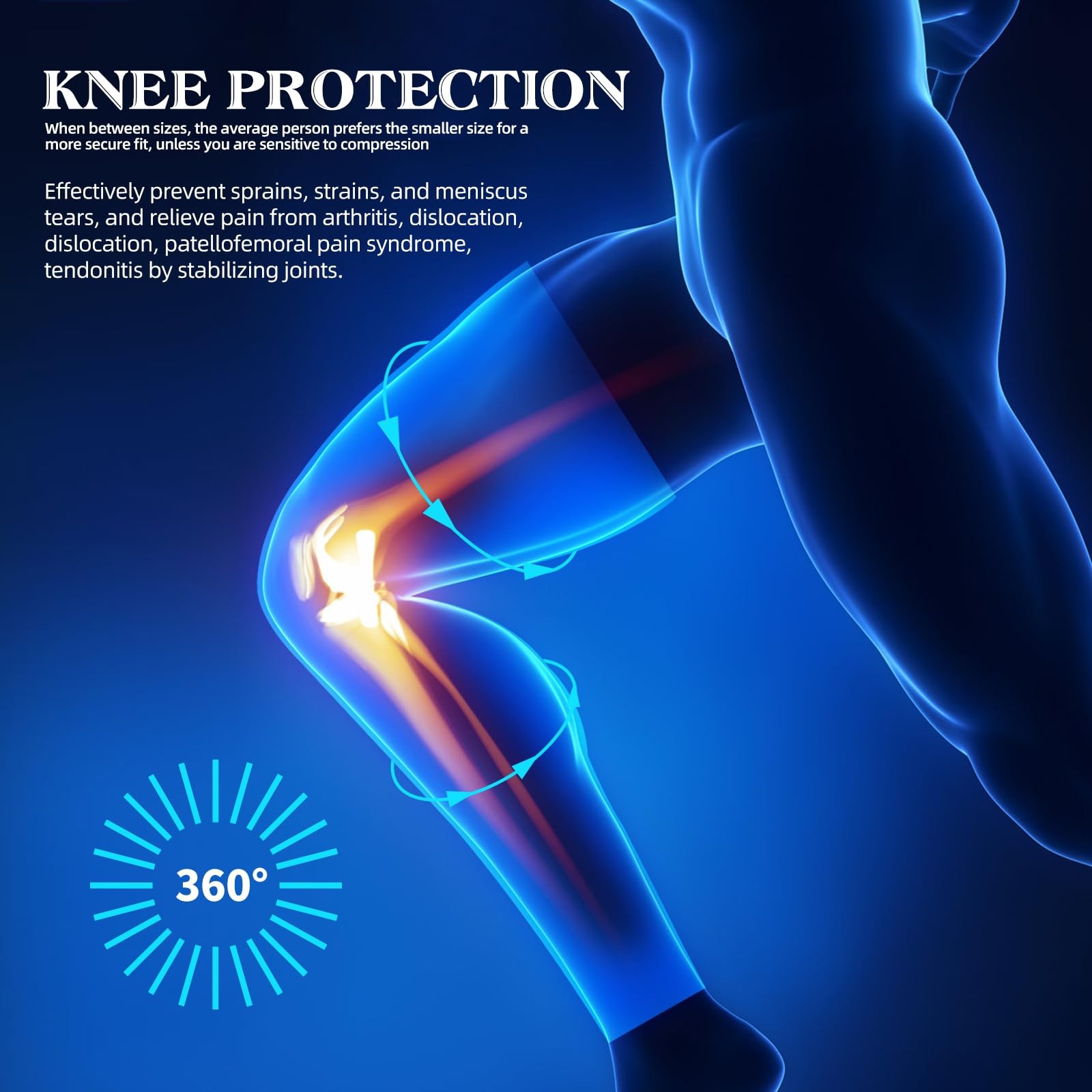 SKDK Copper Full Leg Sleeves Long Compression，Knee XX-Large（1 Pair）, Copper-I