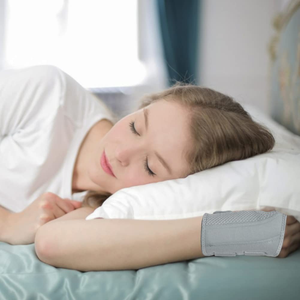 HYCOPROT Wrist Brace Night Wrist Sleep Support Splint Compression Sleeve Adjusta