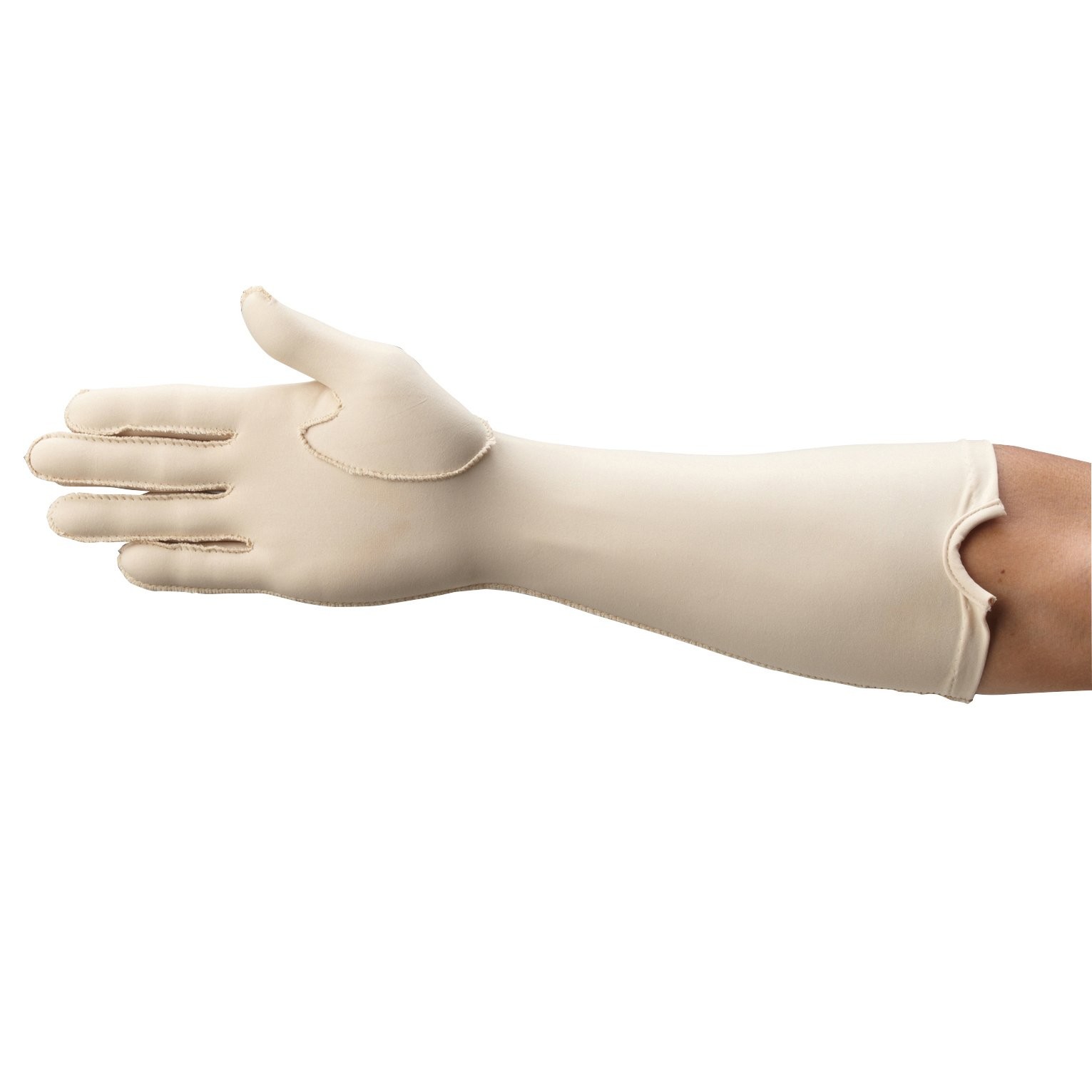 Rolyan Forearm Length Right Compression Glove, Full Finger Compression Sleeve…