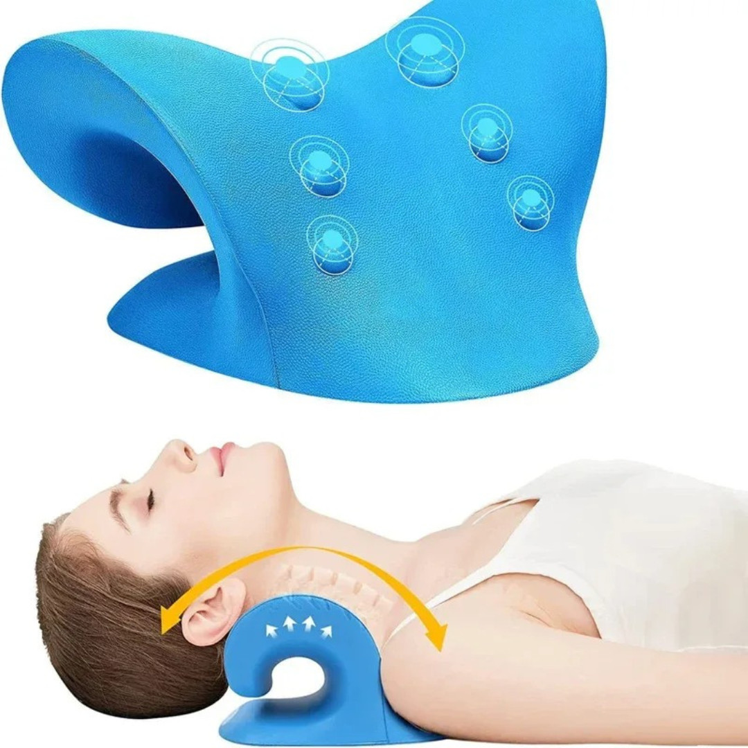 Cervical Neck Pillow STRETCHER Traction Device Brace Support Pain Relief Massage