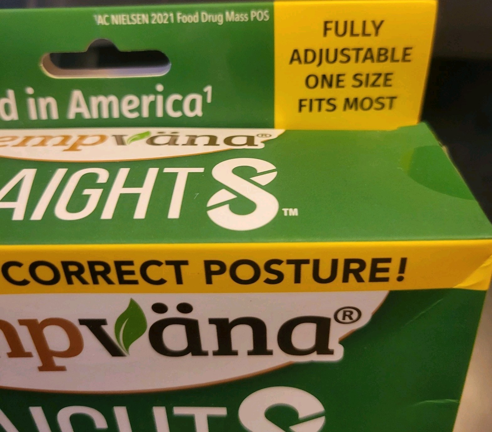 Hempvana Straight8 Fully Adjustable Posture Corrector (Damaged Box, Sealed)