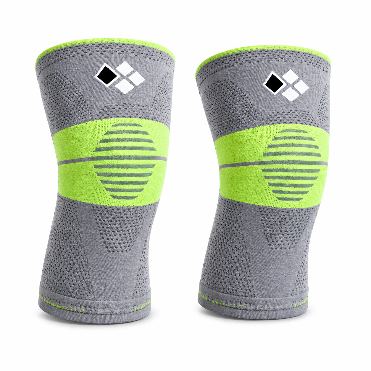 Knee Compression Sleeves (Pair) Support Running Gym Pain Joint Relief Arthritis