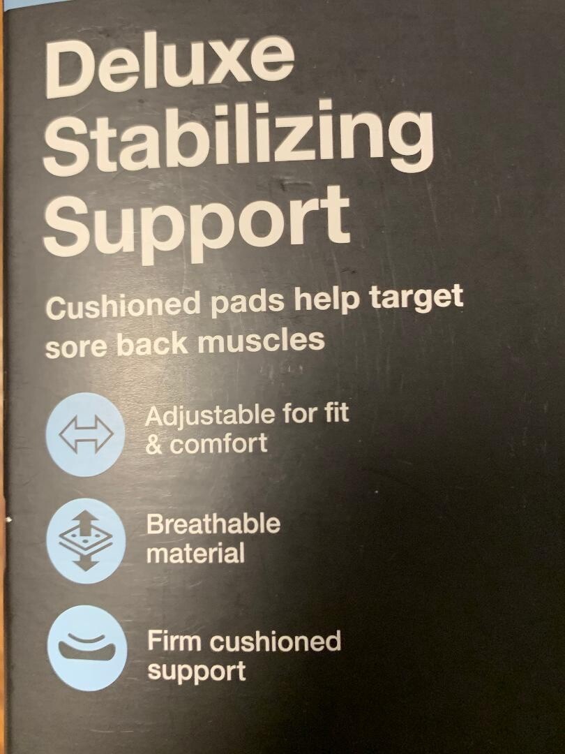New CVS Health Firm Support Back Deluxe Stabilizing Support-Size LG/XL