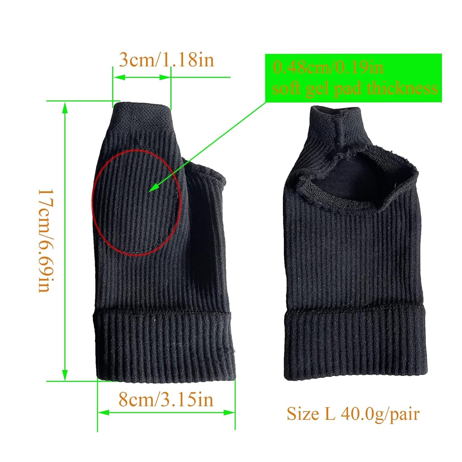Thumb Arthritis Wrist Brace Compression Gloves,Comfort Fingerless Crocheting …