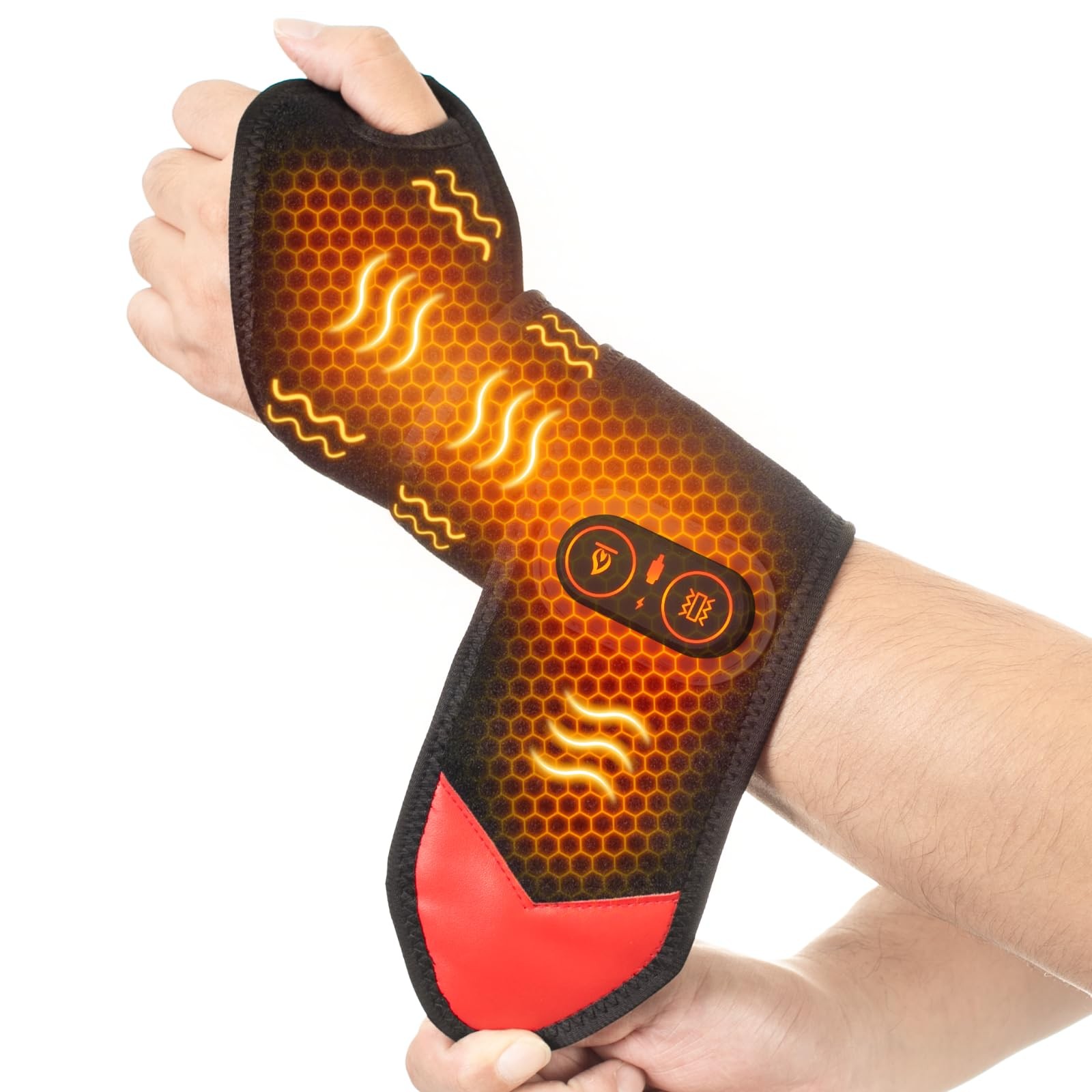 Yabuu Cordless Wrist Hand Heating Pad Massage for Carpal Tunnel With 3000mAh …