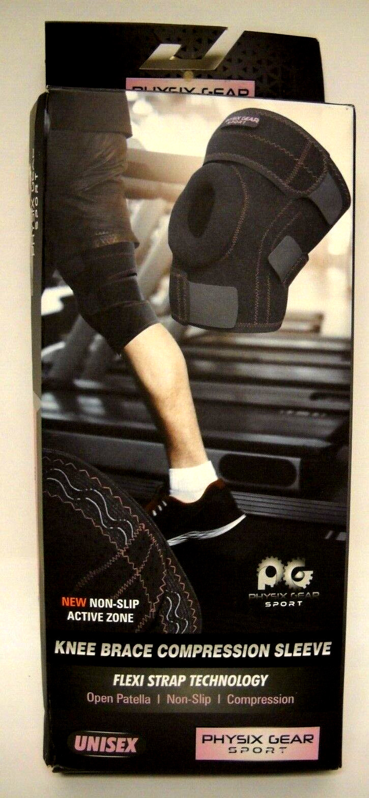Physix Gear Sport Knee Brace Compression Sleeve Unisex XL New – Open Box