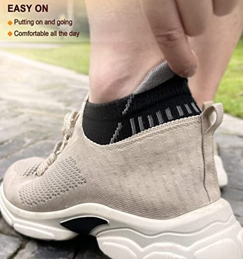 Men Running Socks 6Pairs-Ankle Athletic 13-15 6pairs-black 6 Color Mixed3014