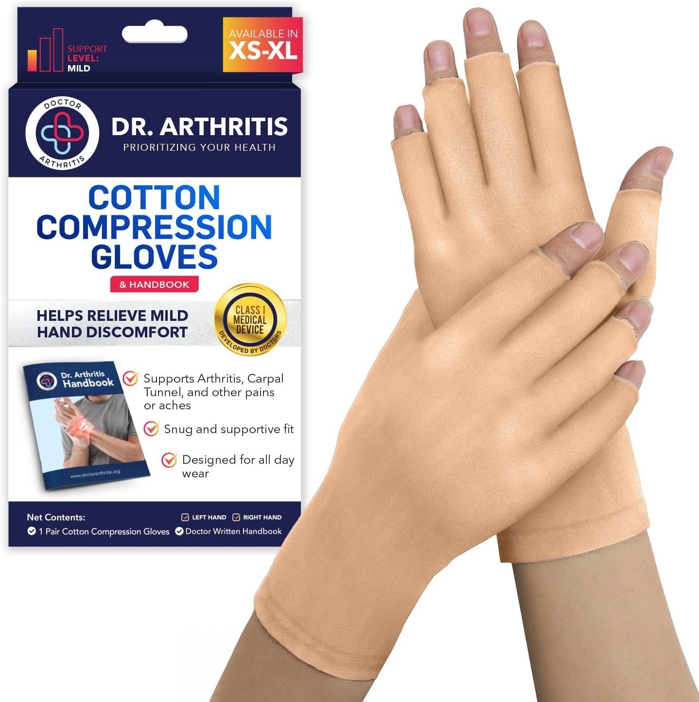 Comfortable Cotton-Spandex Gloves for Pain Relief – Ideal for Raynaud’s Syndrome
