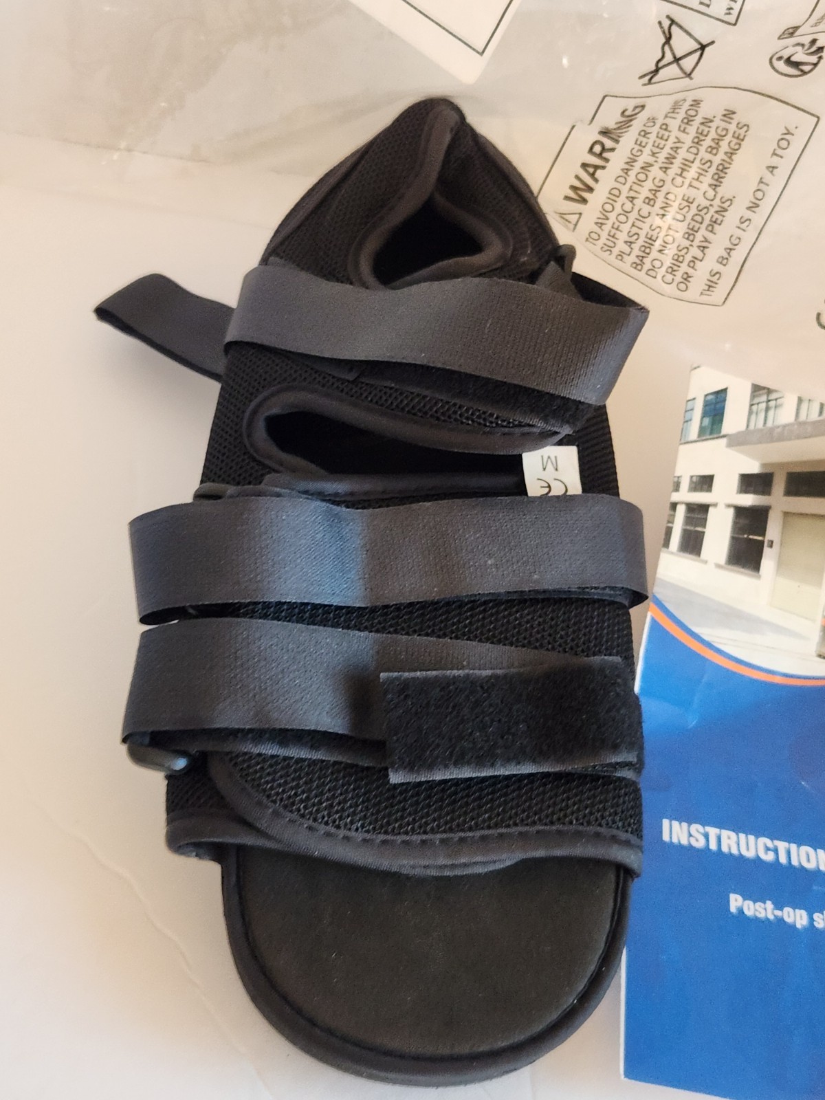 Post Op Shoe – Lightweight Medical Walking Shoes with Adjustable Strap – Medium