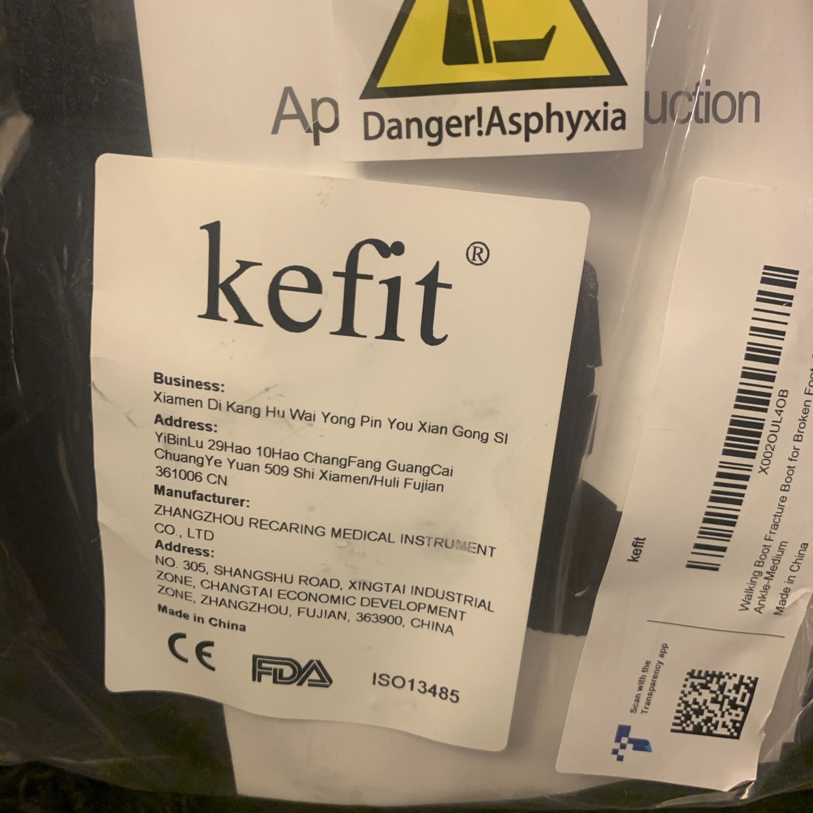 kefit Walking Boot Fracture Boot for Broken Foot, Sprained Ankle-Medium