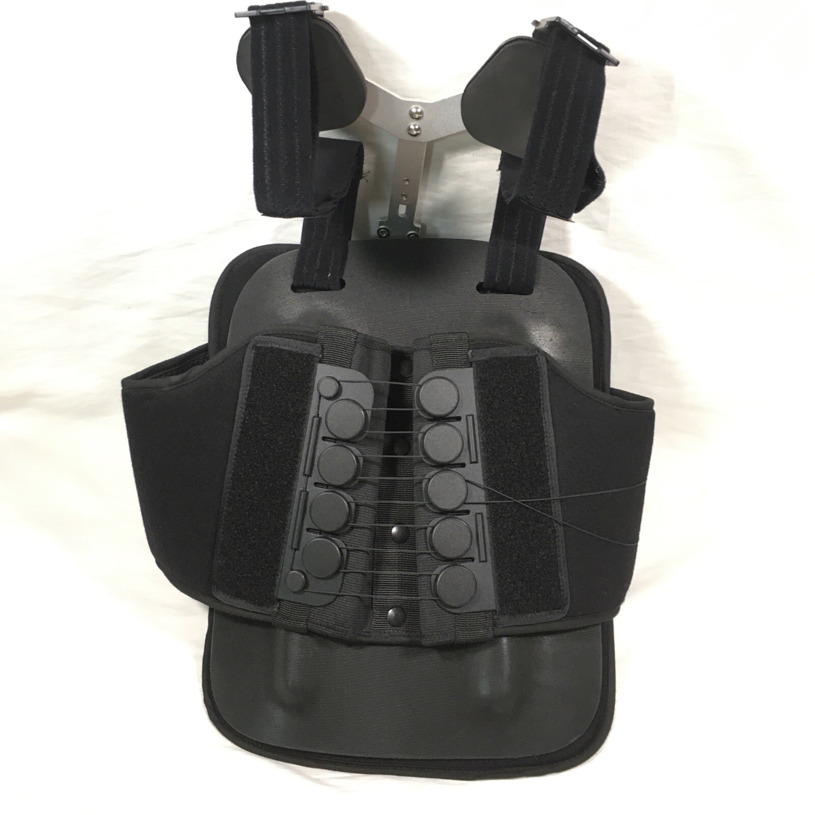 B & G Rehab Inc Back Brace Black Size Medium Spinal Recovery TLSO Fits 30″- 40″