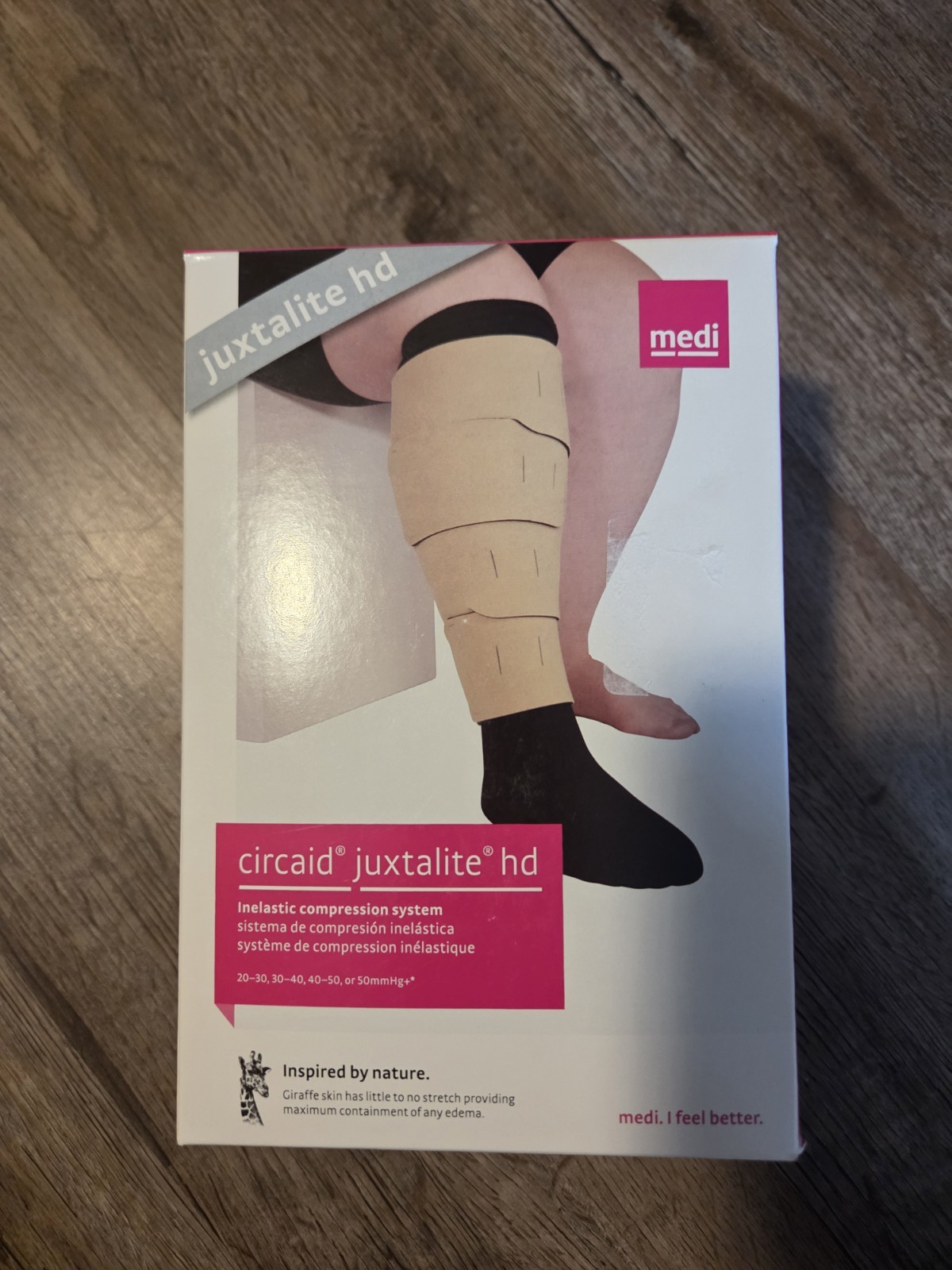 CircAid juxtalite HD lower leg compression system short large Beige – New