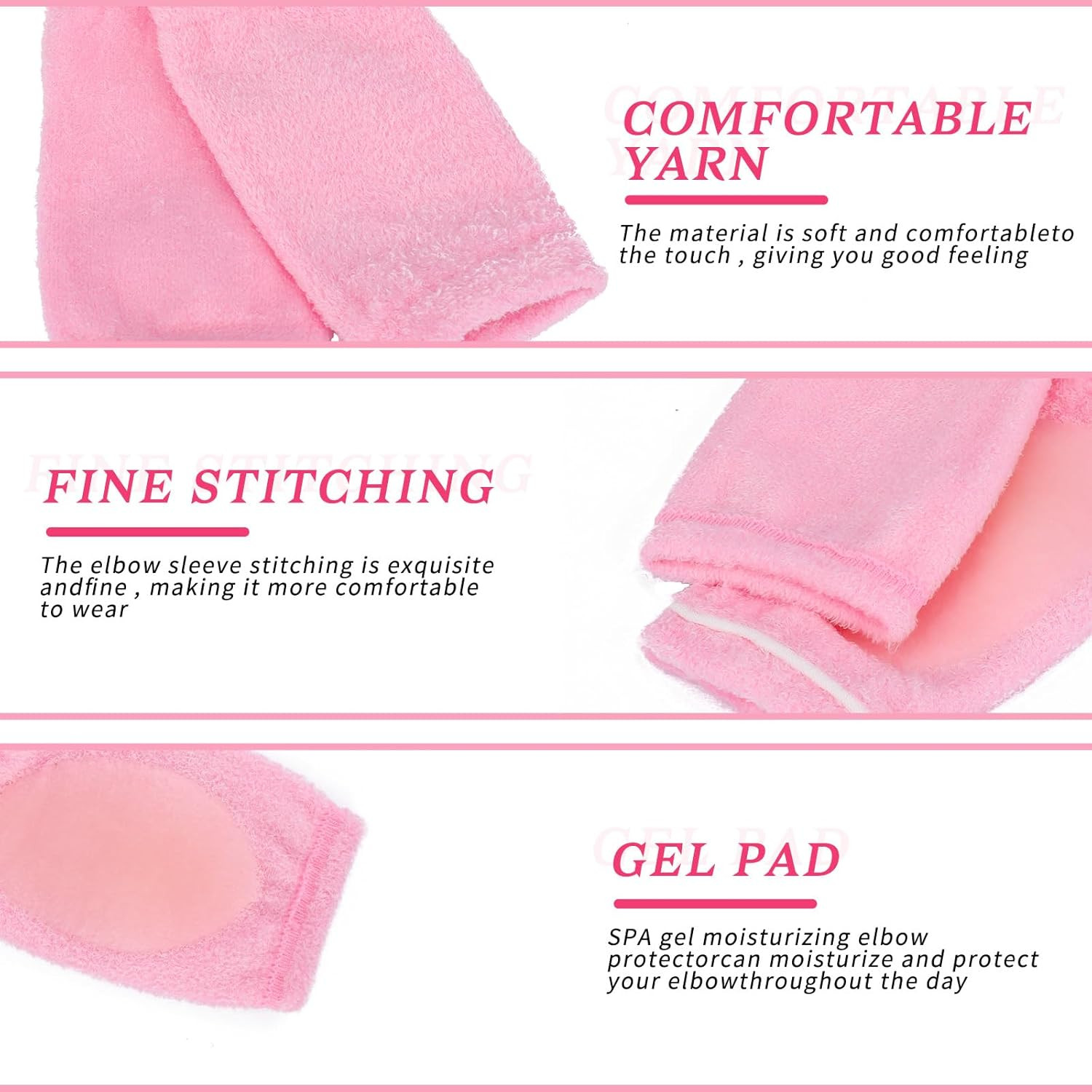 Elbow Moisturizing Sleeves and Gel Covers for Dry Skin Care