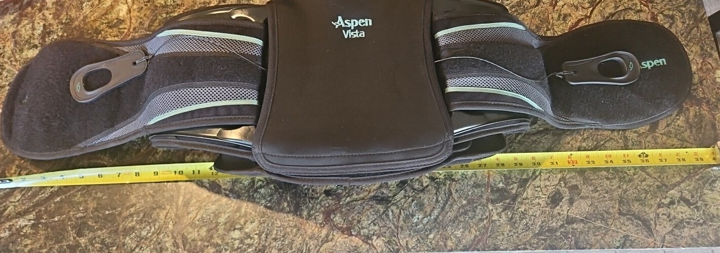ASPEN 637 VISTA BACK BRACE LSO LOWER SPINE ADJUSTABLE XS-LG IMMOBILIZATION