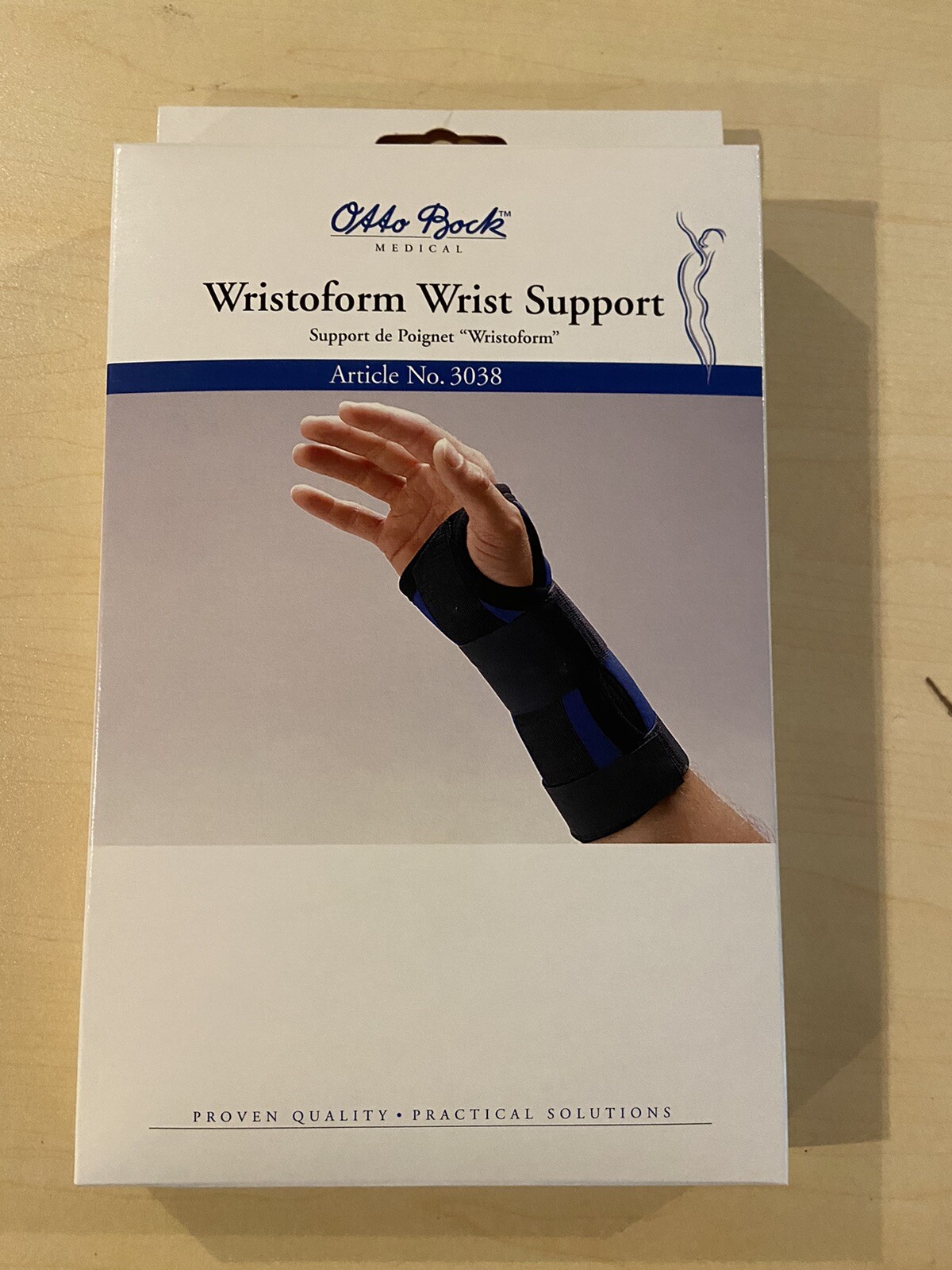 Otto Bock #3038 Wristoform Wrist Support w/Thermoplastic Moldable Insert