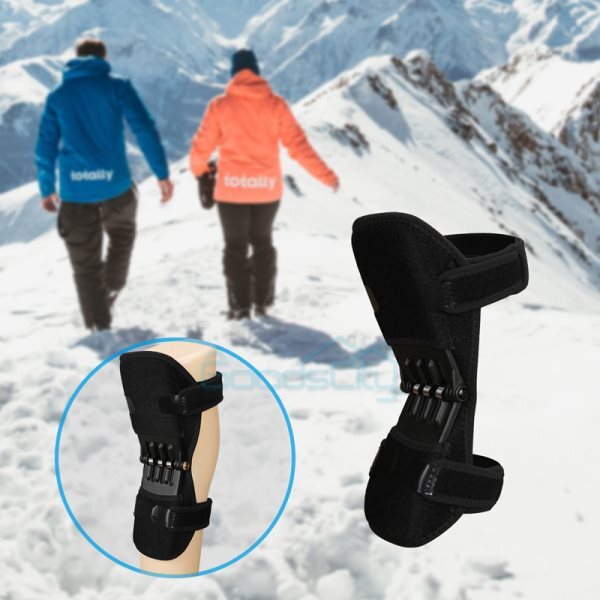1/Pair Knee Pads Booster Joint Support Brace Lift Squat Sport Power Spring Force