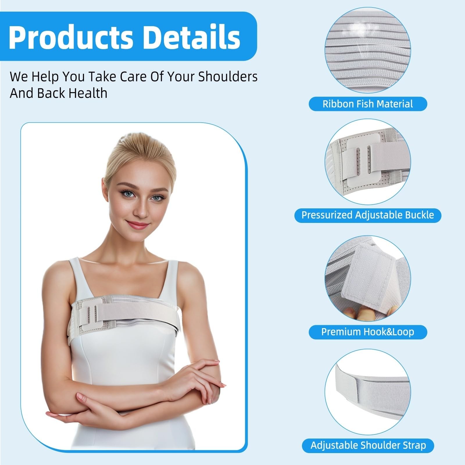Rib Brace for Women,Breathable Men Rib Compression Wrap for Cracked Ribs and …