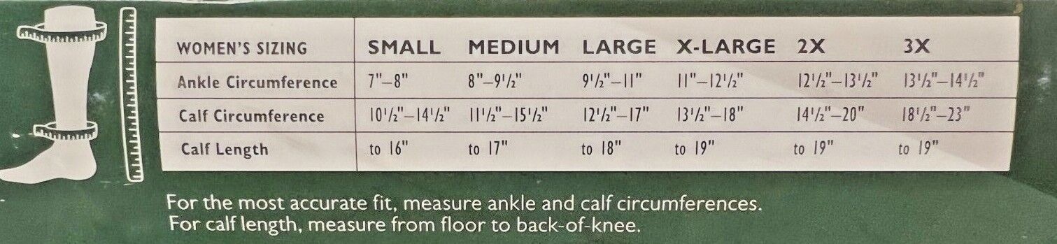 Medical Surgical Compression Legware – Knee/Calf High 30-40 mmHg -Beige UNISEX