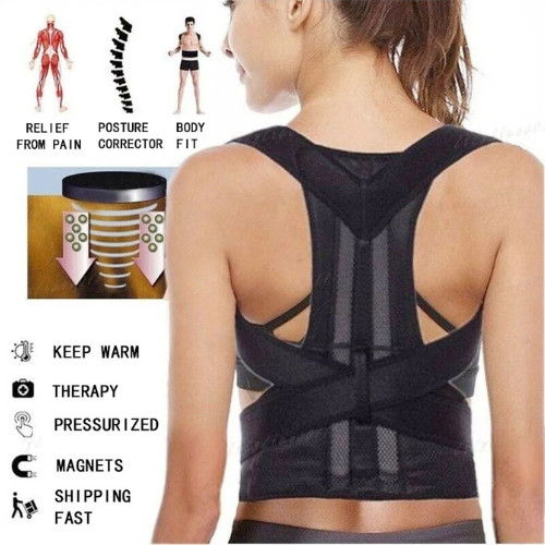 Back Support Belt Posture Corrector Lumbar Brace Pain Relief Weight Lifting