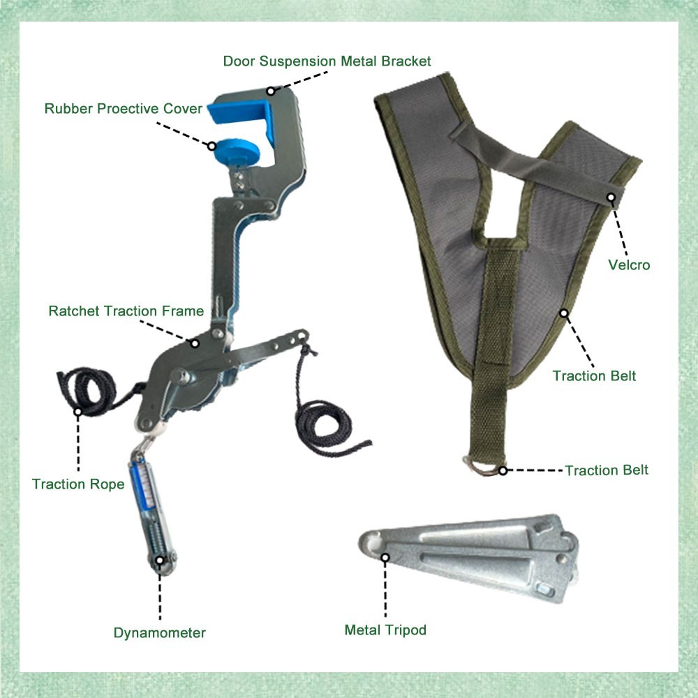 Cervical Neck Traction Device Over Door Stretcher Brace for Neck Pain Relief