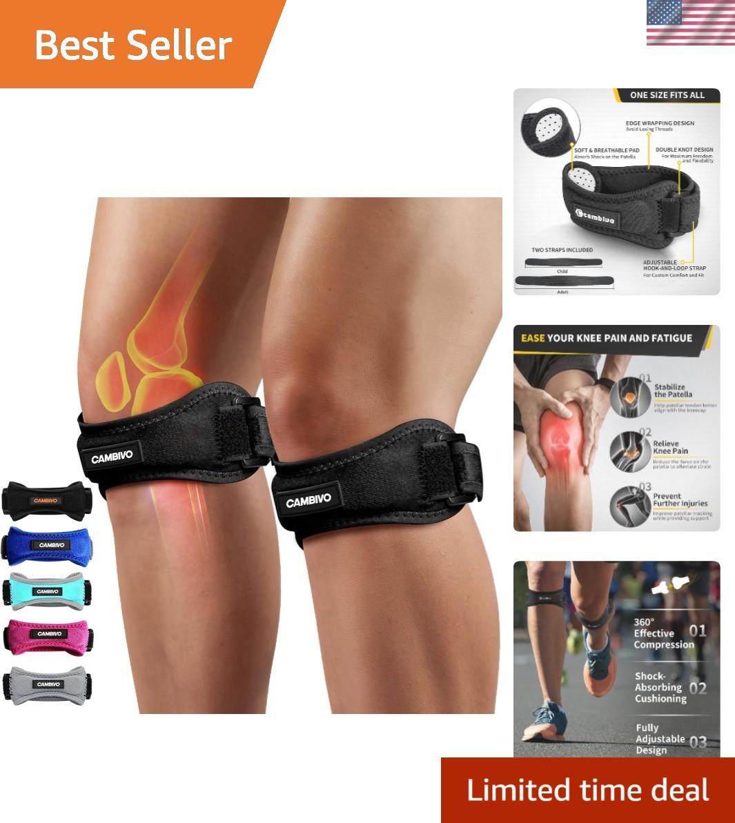 Versatile Knee Braces for Active Lifestyles – Supports Sports & Daily Activities
