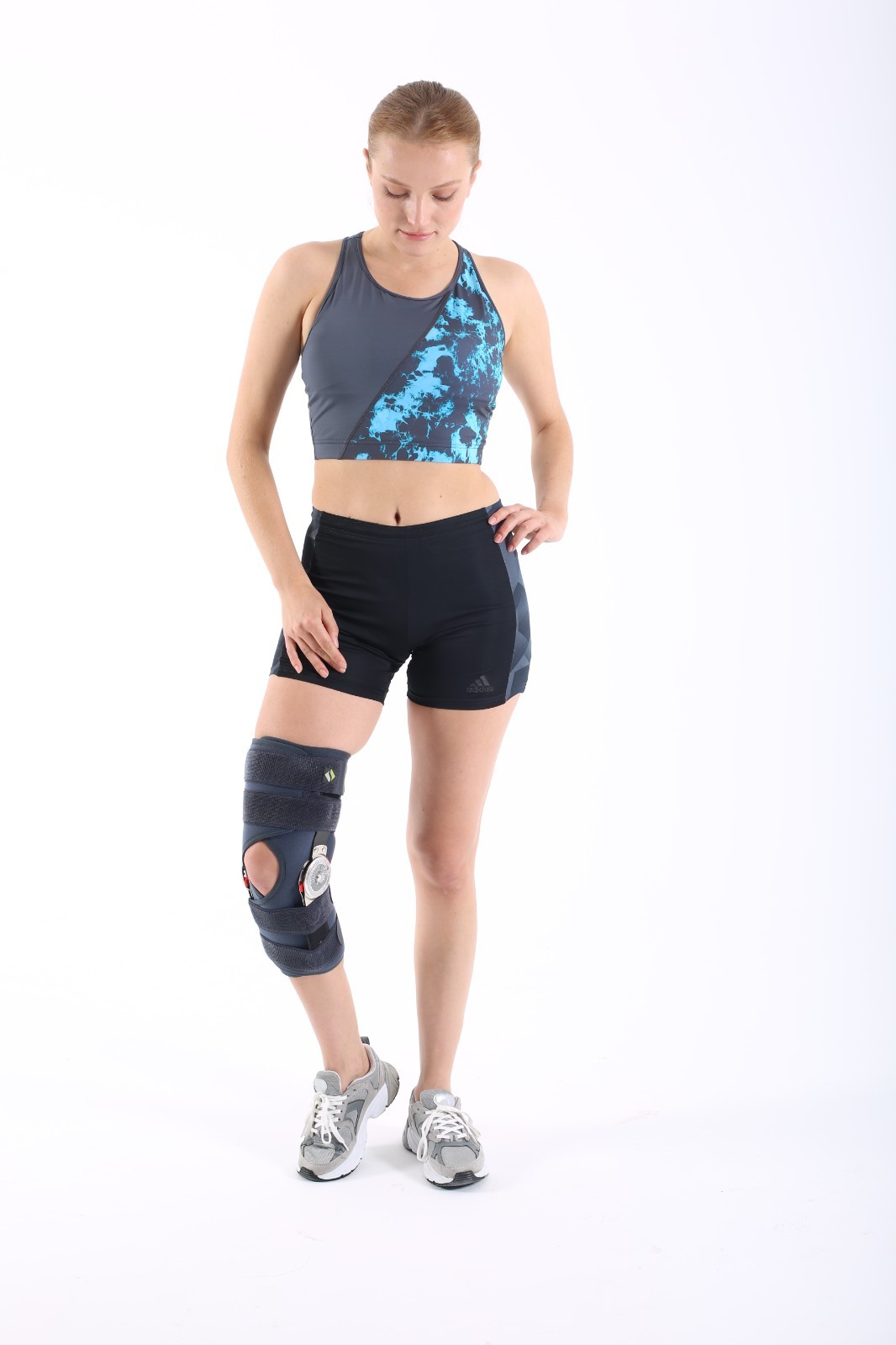 SUPPORTLİNE Neoprene Adjustable Angle Knee Brace Hinged Support for Injury Rehab
