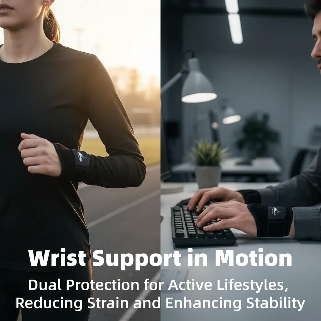 2-Pack Universal Wrist Braces – Support for Left & Right Hand | Versatile, ad…