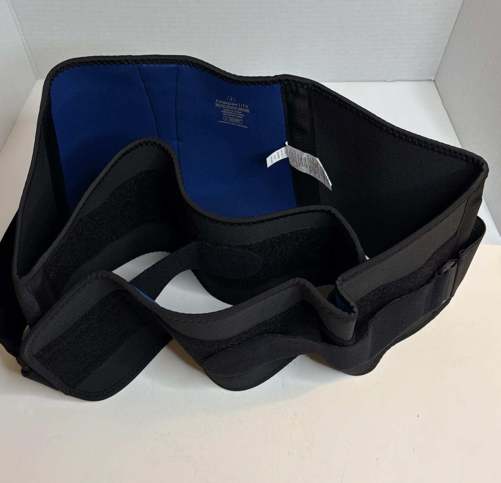 Copper Life Adjustable Back Support Size 2XL-3XL Black Brand New