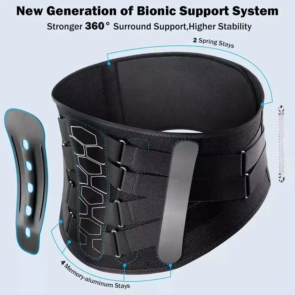 Adjustable Lower Back Brace Lumbar Support Waist Belt For Men Women Pain Relief