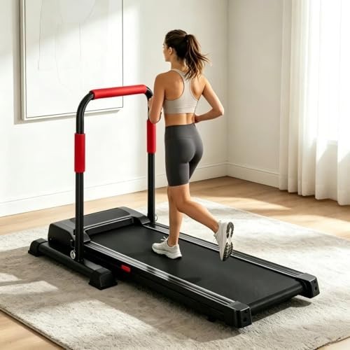 Adjustable Walking Pad Handle, Support Stand 31.5-43in, Non-Slip Base