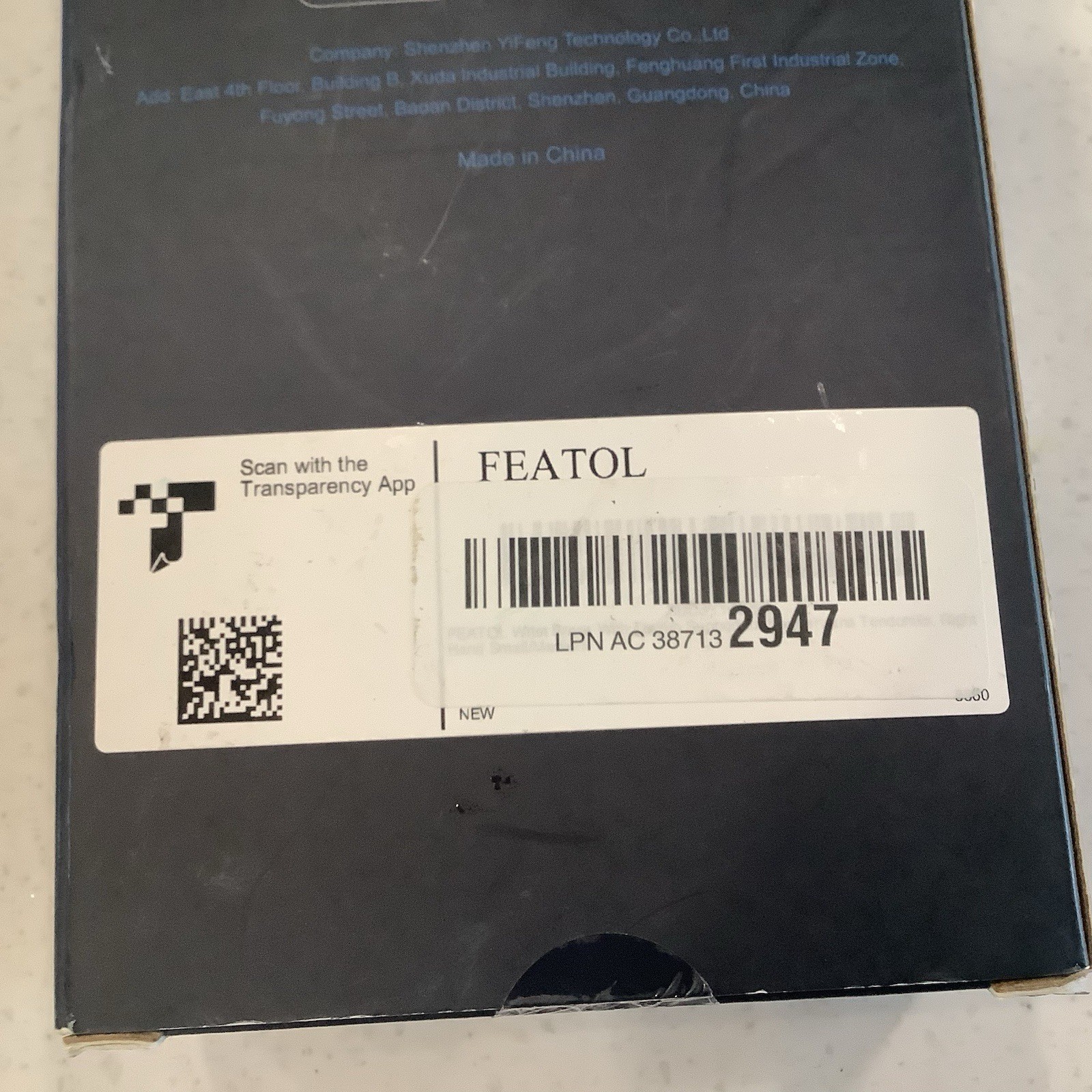 FEATOL Wrist And Thumb Brace Size S/M Right Hand Black