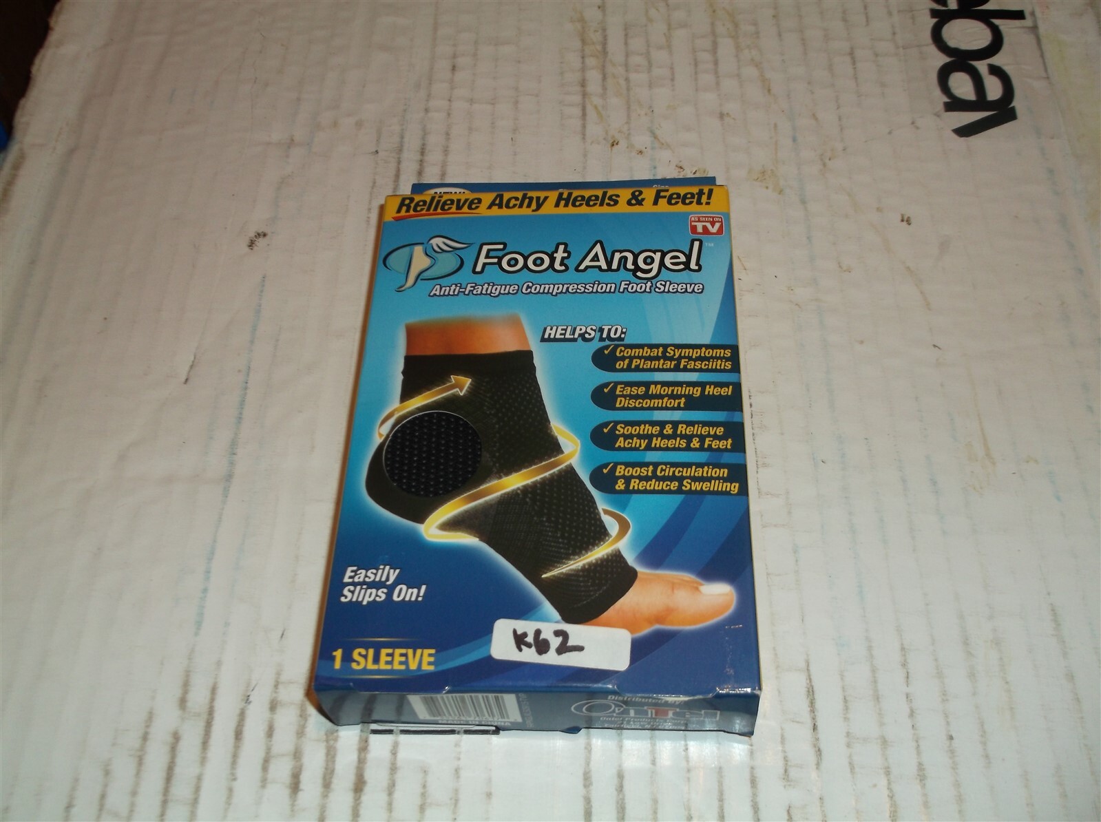 FOOT ANGEL Anti-Fatigue Compression Foot Sleeve Plantar Fasciitis Heel Pain L/XL