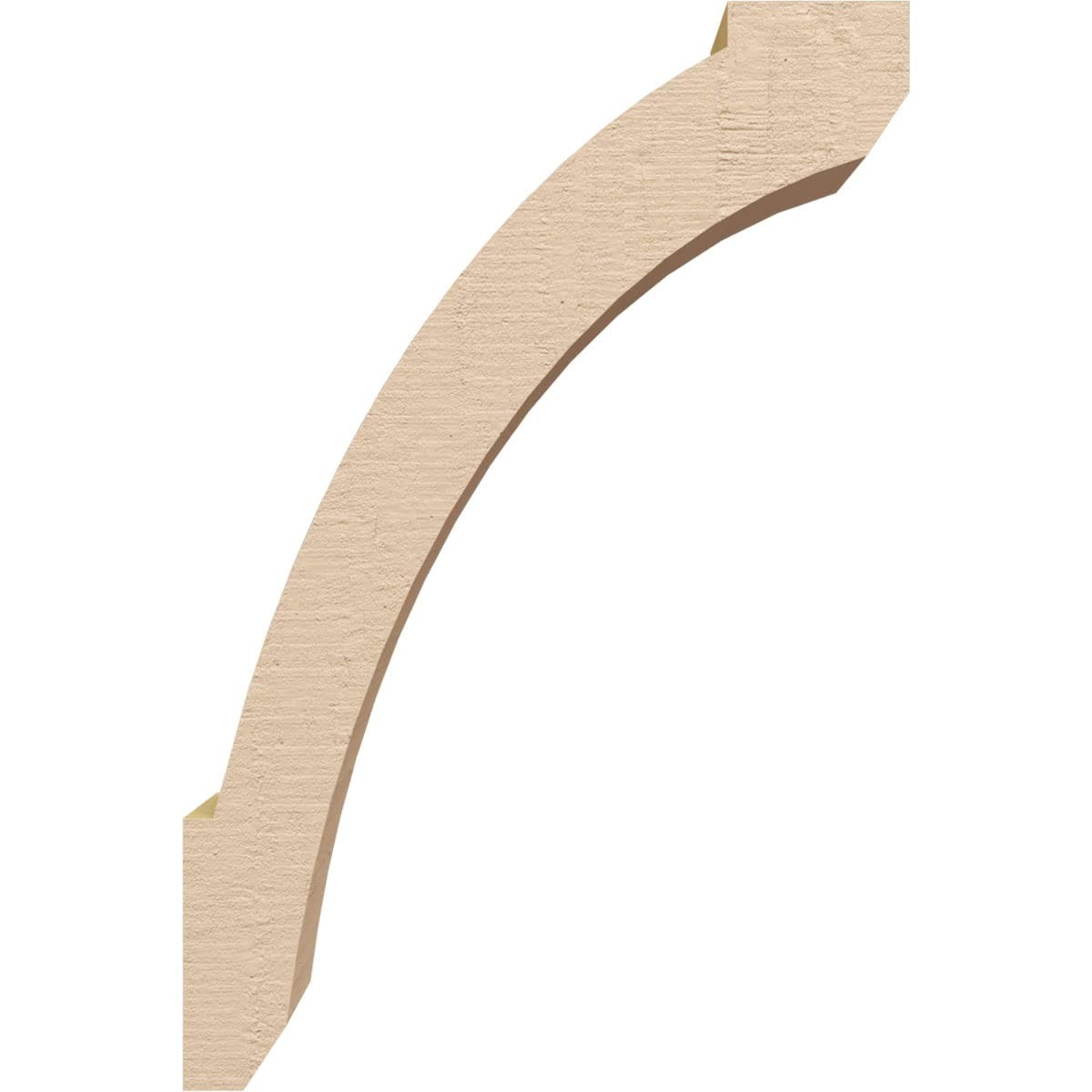 Ekena Millwork Timberthane Rough Cedar Faux Wood Lafayette Knee Brace 3W X 8D X