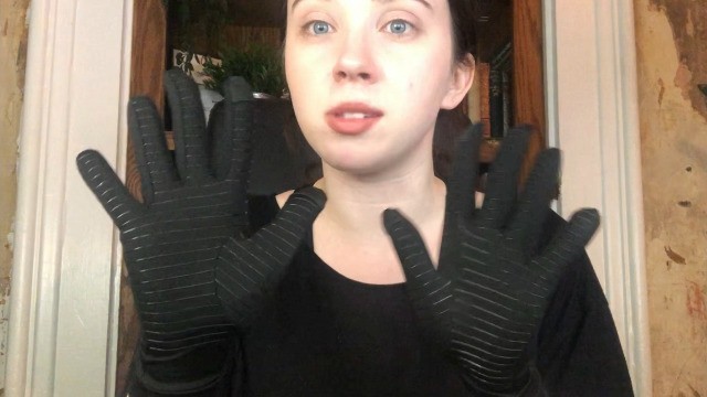 2 Pairs Copper Compression Gloves for Arthritis Pain Relief & Support – Medium