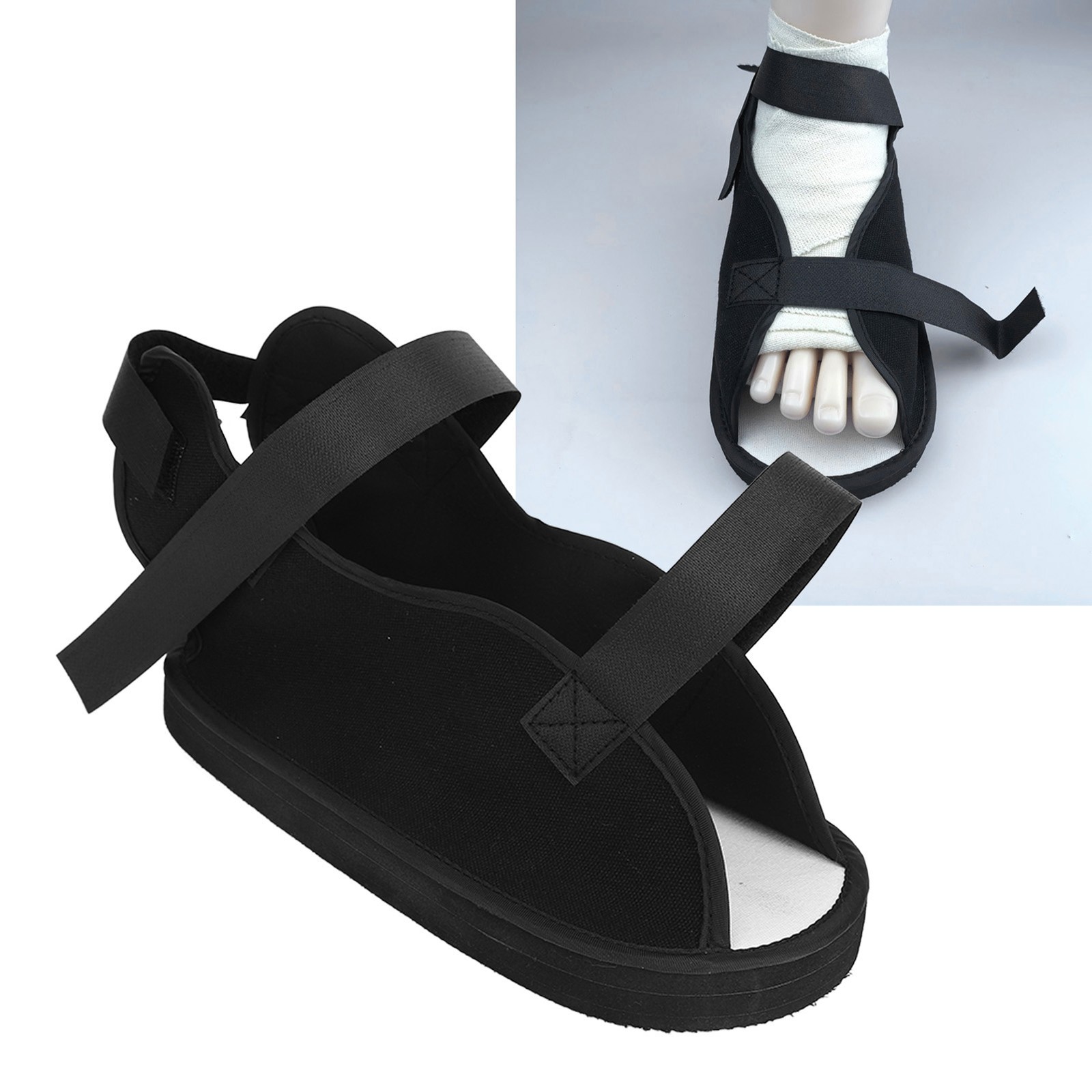S Post Op Shoe Open Toe Fracture Plaster Protective Leg Foot Supports Health