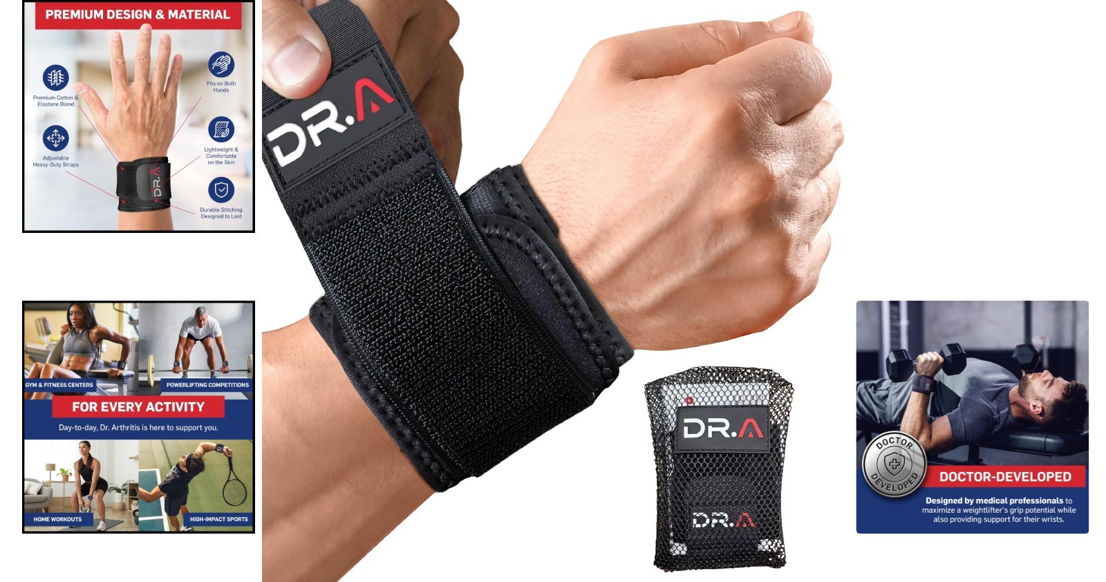 Doctor Developed Wrist Brace for Tendonitis – Lightweight & Breathable Support