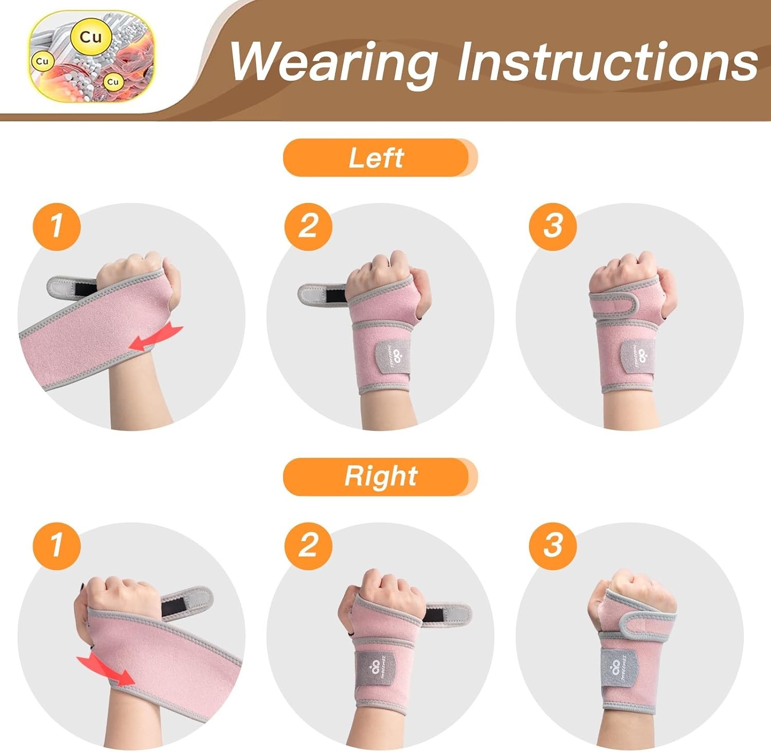 2-Pack Compression Wraps for Wrist Pain Relief – Adjustable & Breathable