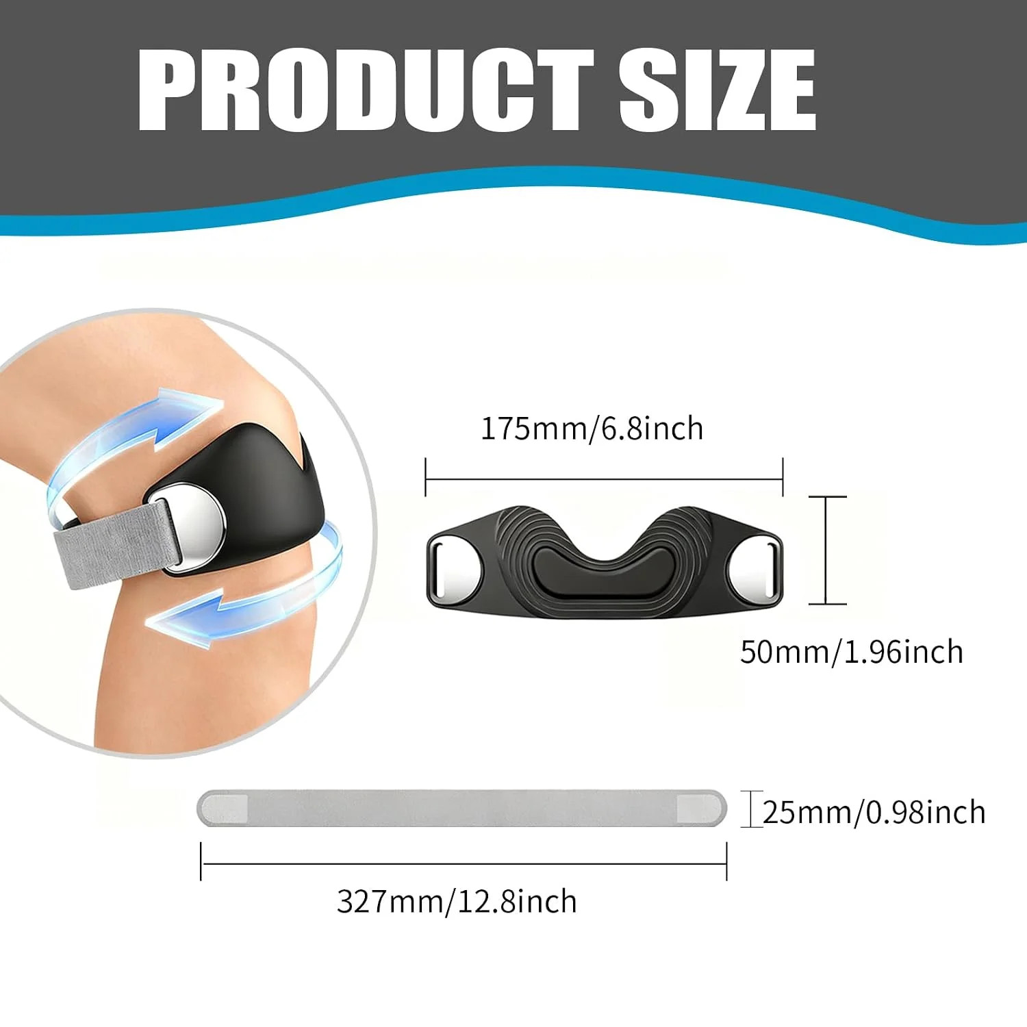 Stryde Precision Knee Strap – Premium Stryde Knee Strap with Silicone Lock-Po…