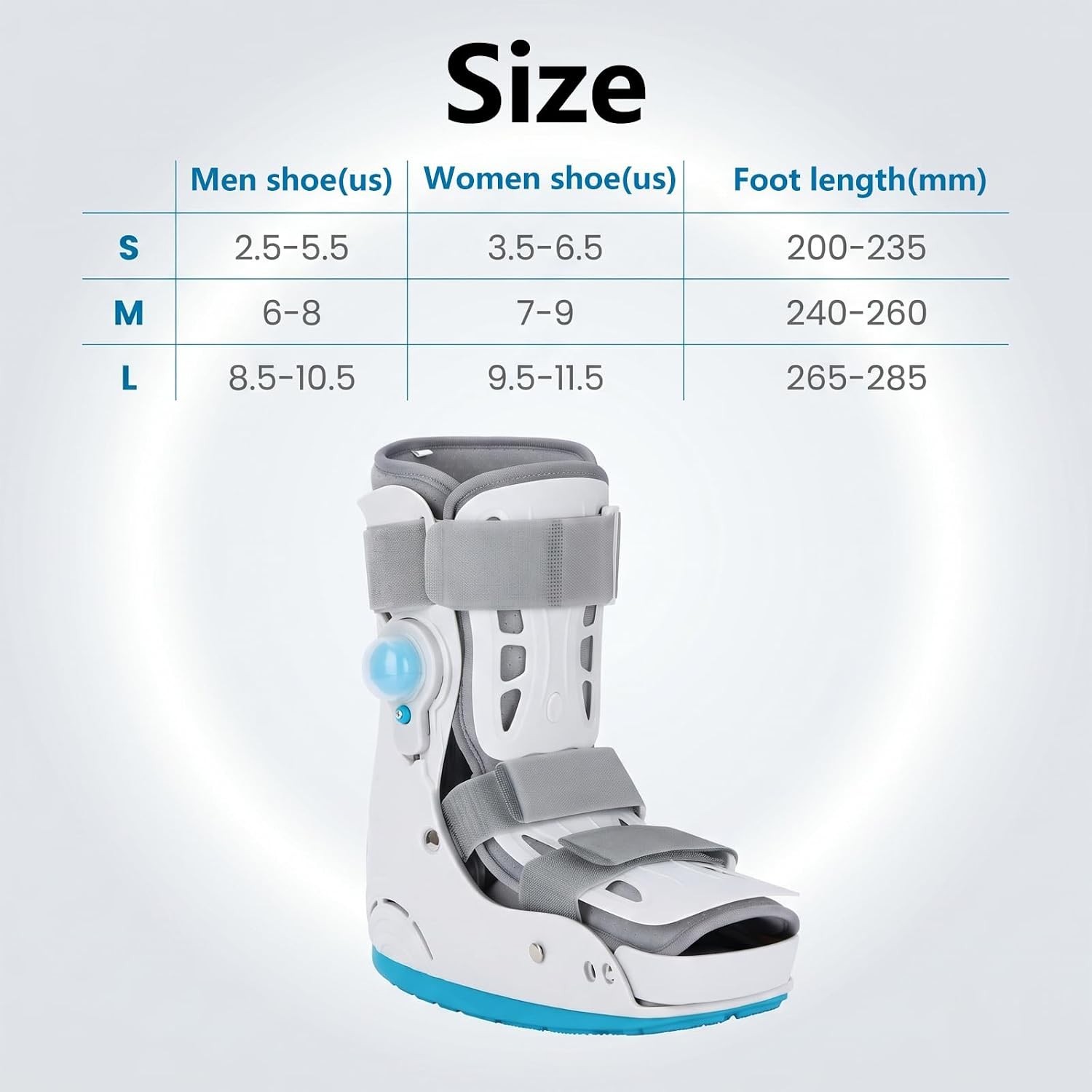 Walker Fracture Boot Air Cam Walker Boot Inflatable Walking-Large