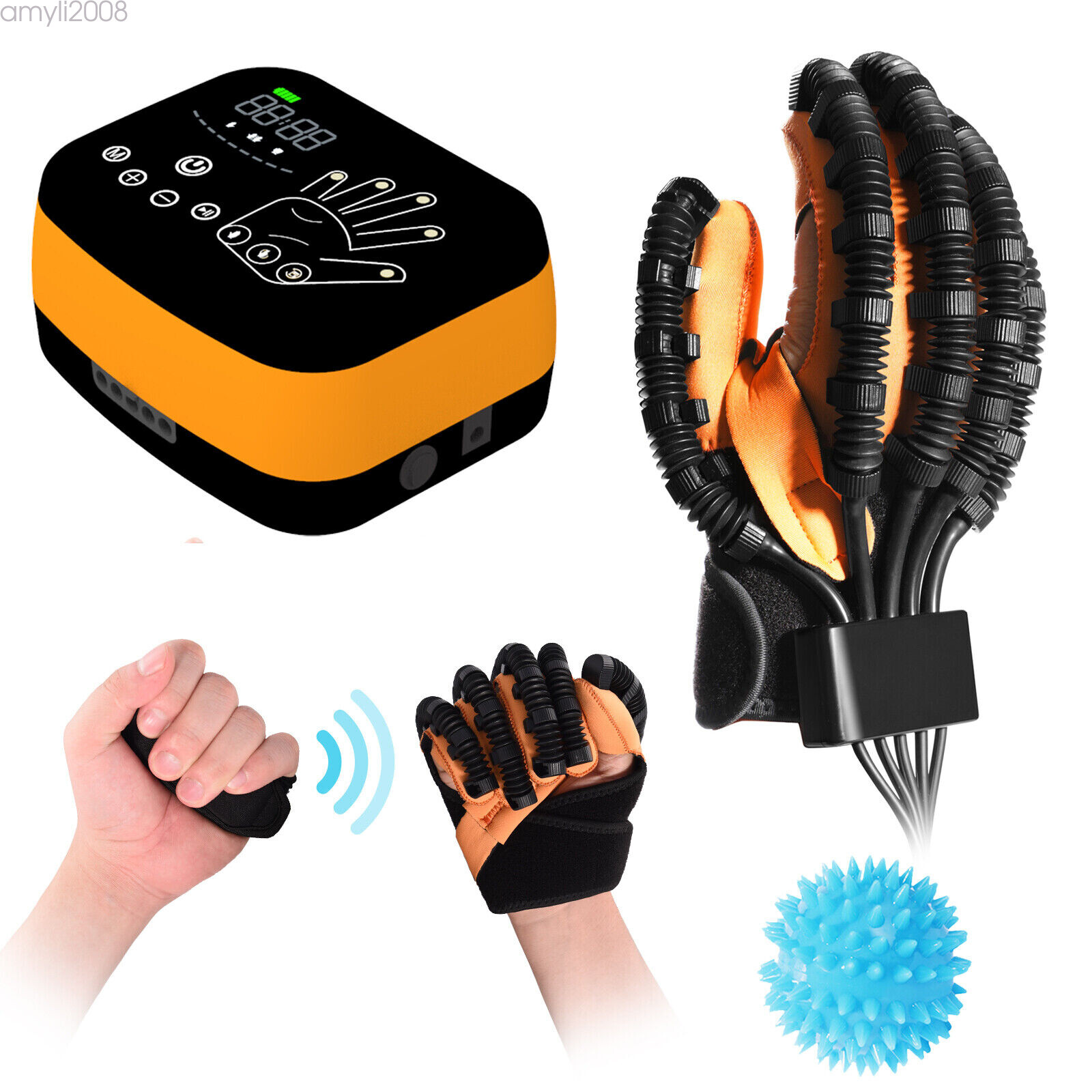 Rehabilitation Robot Gloves for Finger Hemiplegia Hand Function Recovery Trainer
