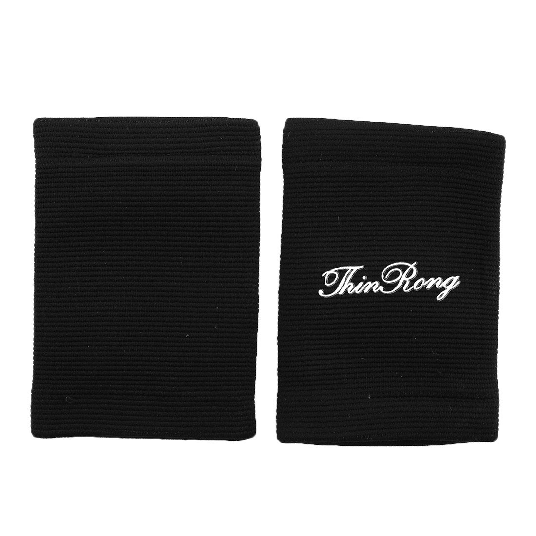 Sports Volleyball Stretchy Wrist Holder Protective Support Black 2 Pcs