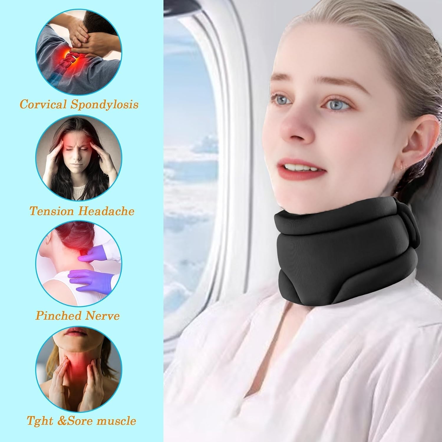 Neck Brace Cervical Collar, Neck Braces for Neck Pain and Support, Soft Foam …