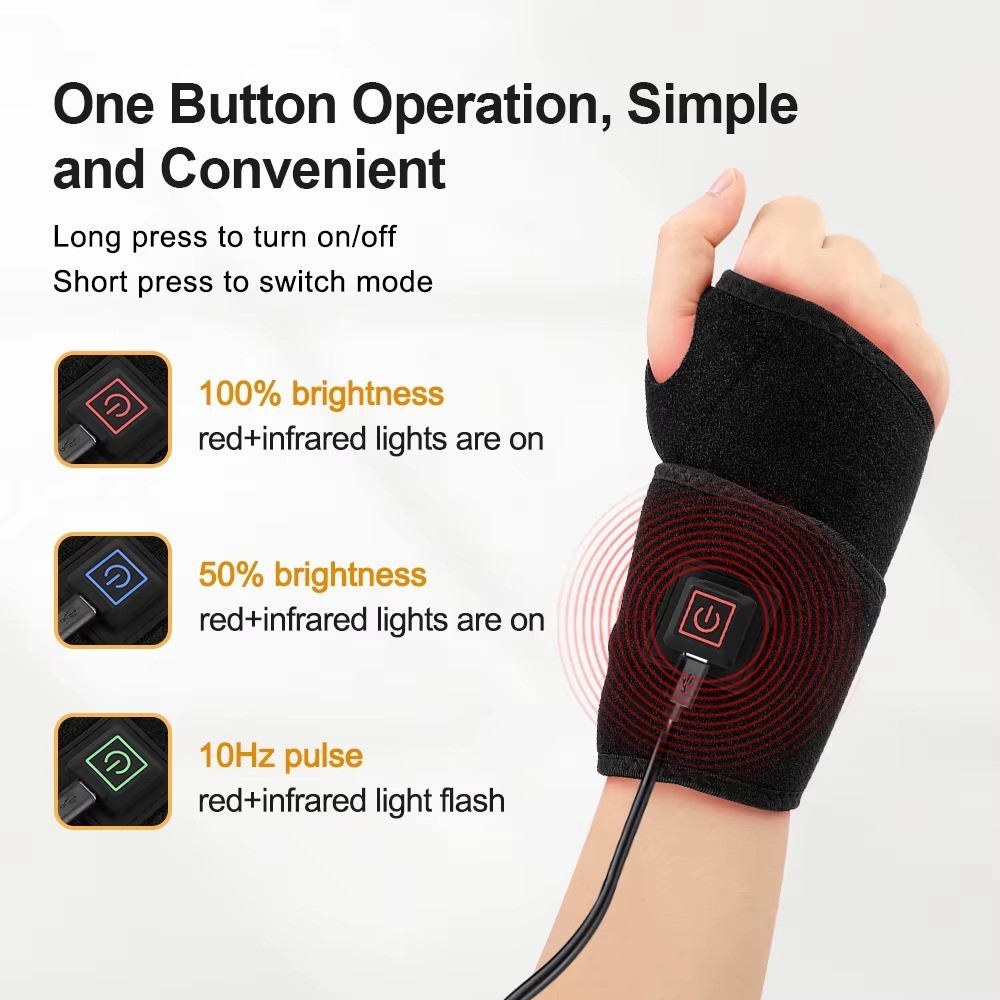 TheraWrap for Carpal Tunnel, Thera Wrap Wrist Wrap With Heat & Massage